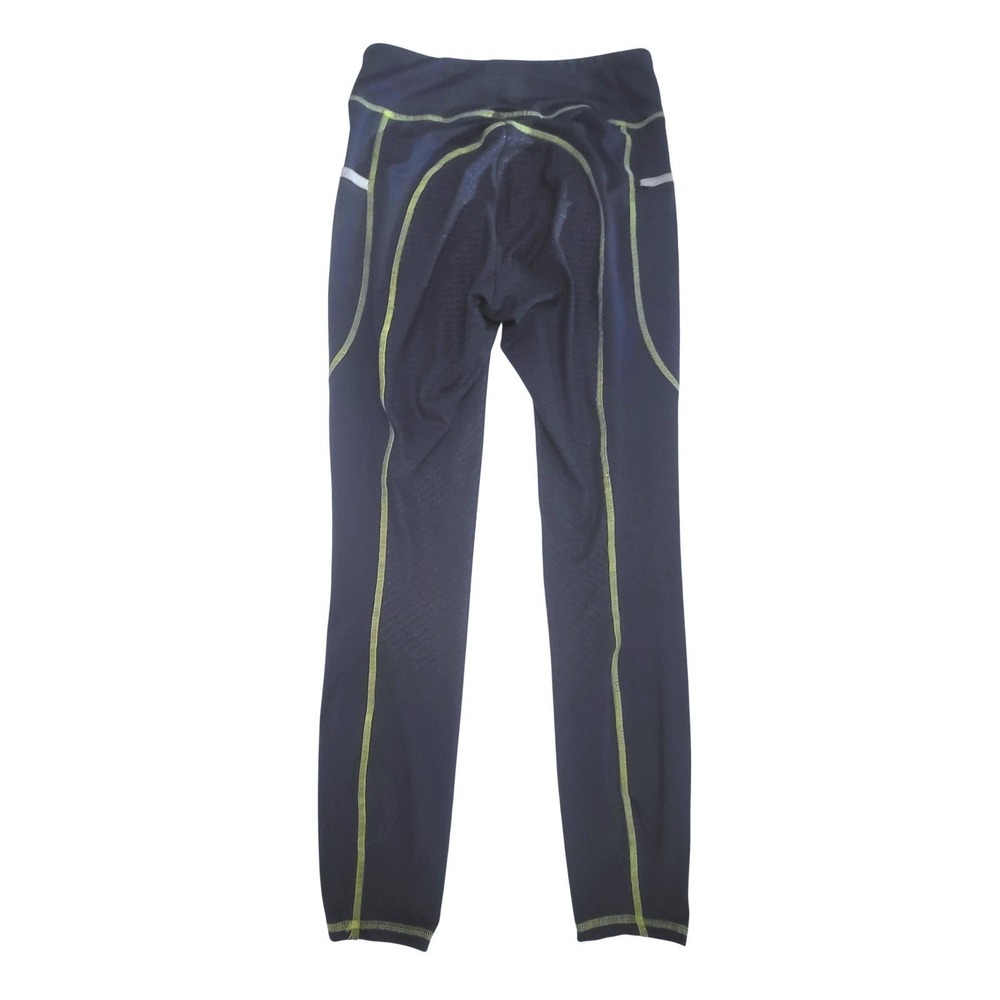 Dover Saddlery Navy Yellow Full Seat Silicone Grip Equestrian Riding Tights M - Picture 3 of 10